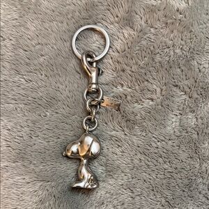 Coach Snoopy Silver Key Holder